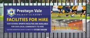 School Facilities To Let / For Hire Banners